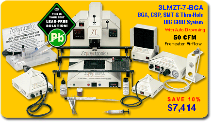 BGA Rework Station, SMD Hot Air, Soldering System