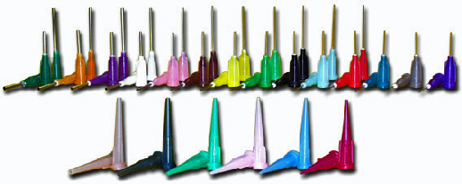 Industrial Blunt Dispensing Needles, Tapered Tips.